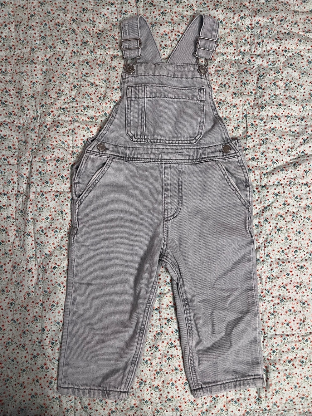 ZARA Light Blue Denim Overalls Size 12-18m